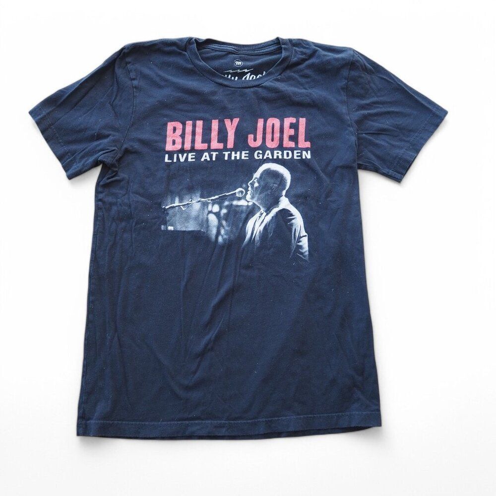 Barking Irons Billy Joel 'Live at the Garden' Double Side T-Shirt Black Unisex M